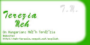 terezia meh business card